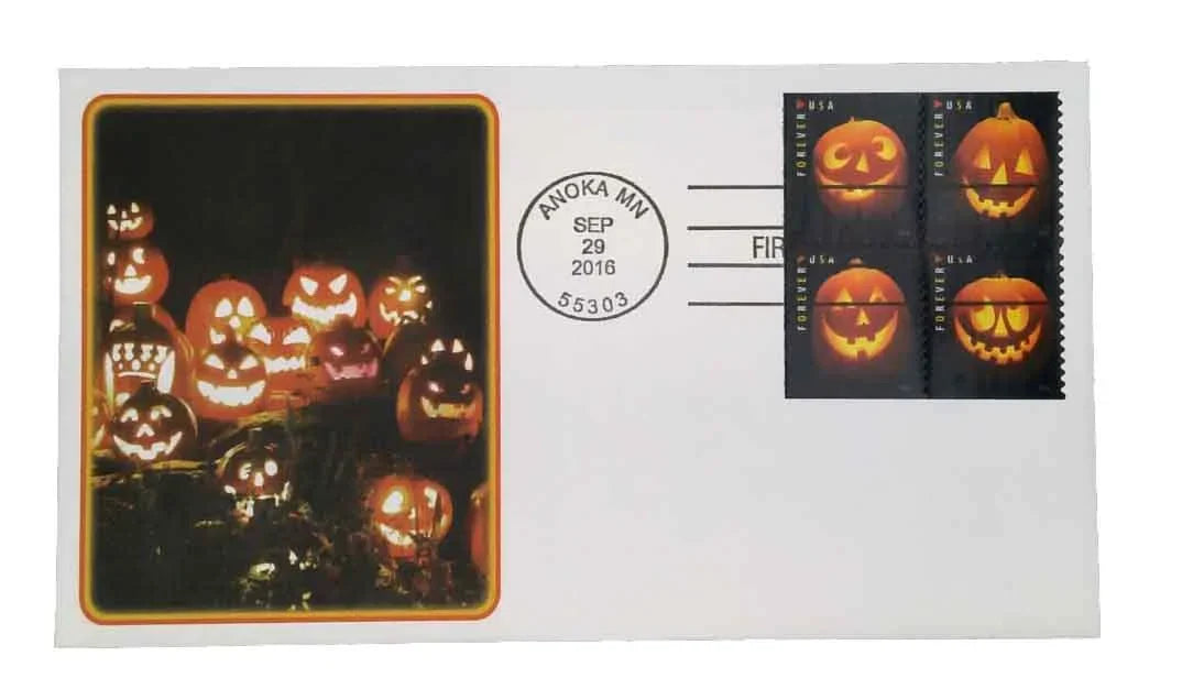 Forever Stamps 2016 Jack-O¡¯-Lanterns-Halloween Holiday, First-Class Postage