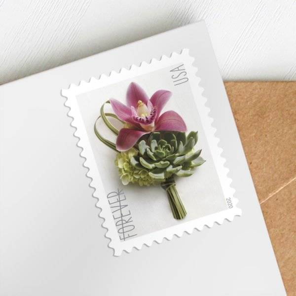 Forever Stamps 2020 Contemporary Boutonniere, First-Class Postage