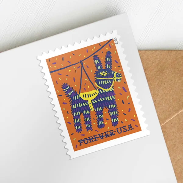 Forever Stamps 2023 Pi?atas-Festive Celebration, First-Class Postage