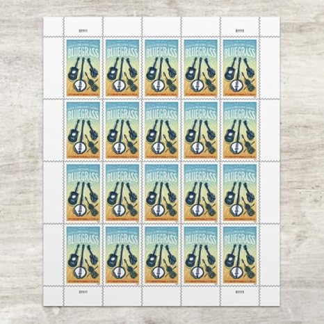 Forever Stamps 2024 Bluegrass Music-Cultural Heritage, First-Class Postage