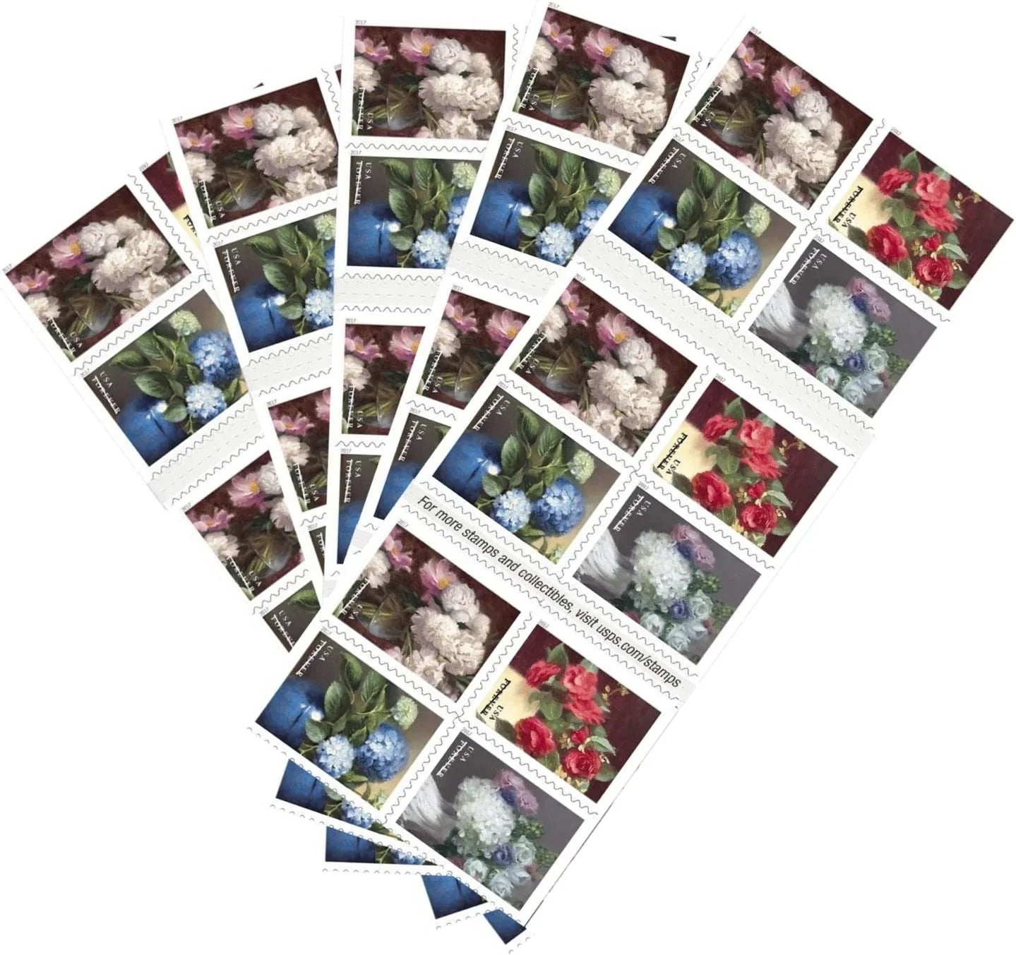 Forever Stamps 2017 Flowers from the Garden-Nature Series, First-Class Postage
