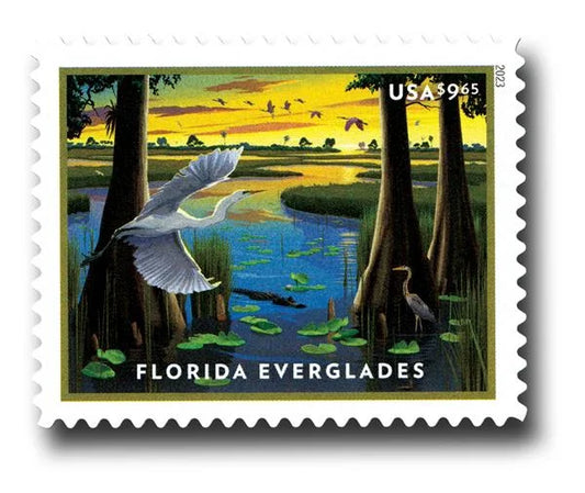 Priority Mail $9.65 Stamps 2023 Florida Everglades-Scenic Landscape, Priority Mail Rate
