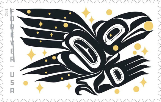 Forever Stamps 2021 Raven Story-Cultural Heritage, First-Class Postage
