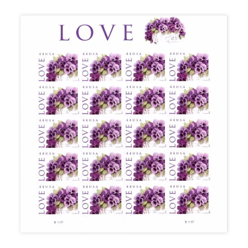First Class Stamps 2010 Love Purple Pansy-Love & Celebration, 44¡é Postage