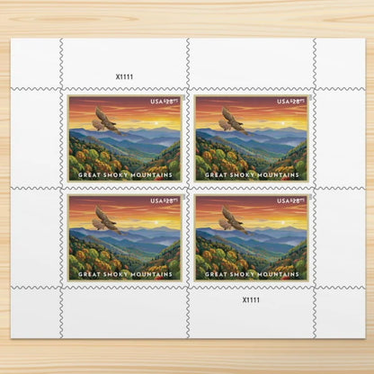 2023 $28.75 Great Smoky Mountains Scenic Landscape, Priority Mail Express Rate