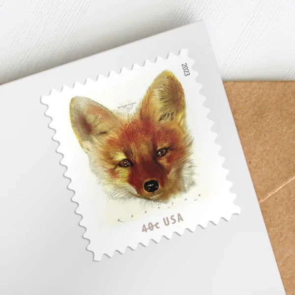 40¡é Stamps 2023 Red Fox-Wildlife Series, First-Class Rate