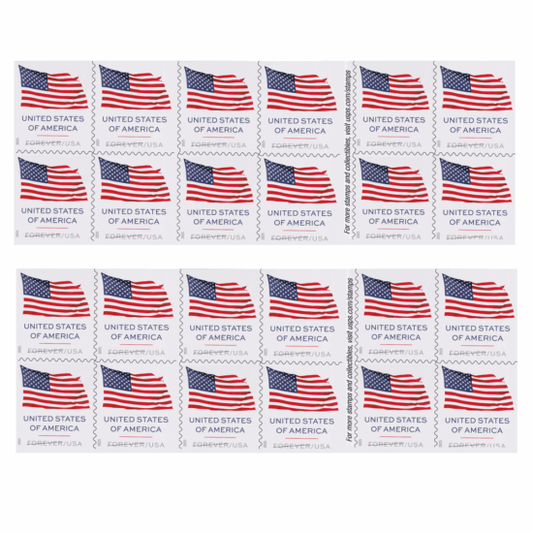 Forever Stamps 2025 U.S. Flag-Patriotic Symbol, First-Class Postage