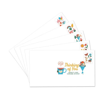 Forever Stamps 2023 Thinking of You-Greeting Card Collection, First-Class Postage