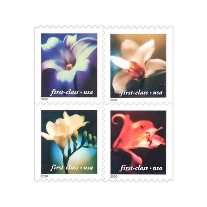 First Class Stamps 2000 Four Flowers-Nature Series, Fixed Rate Postage
