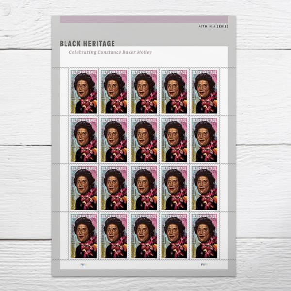 Forever Stamps 2024 Constance Baker Motley-Black Heritage, First-Class Postage