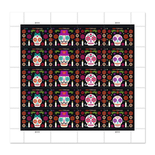 Forever Stamps 2021 Day of the Dead-Cultural Festival, First-Class Postage
