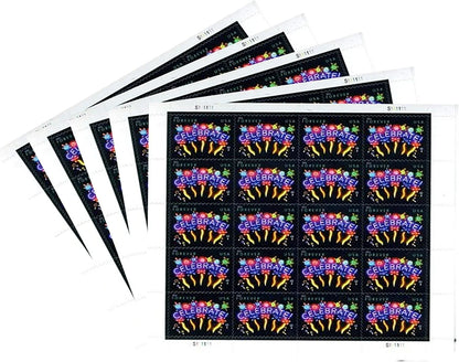 Forever Stamps 2015 Neon Celebrate-Festive Greetings, First-Class Postage