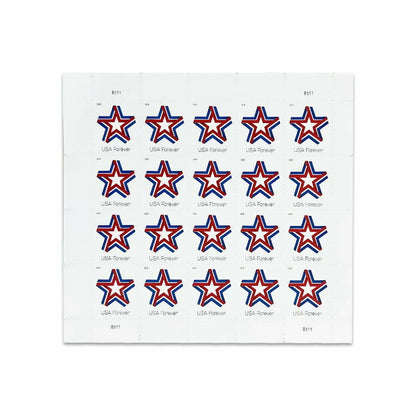 Forever Stamps 2019 Star Ribbon-Patriotic Symbol, First-Class Postage