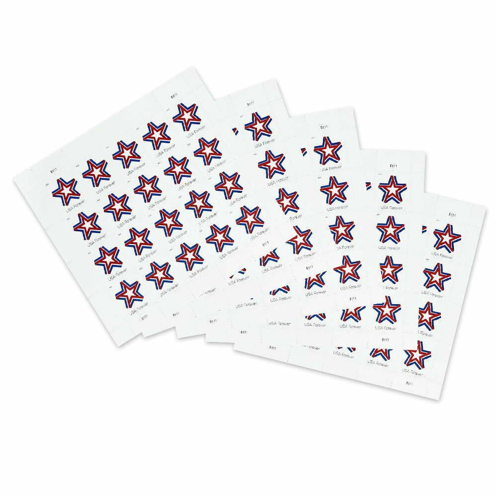 Forever Stamps 2019 Star Ribbon-Patriotic Symbol, First-Class Postage