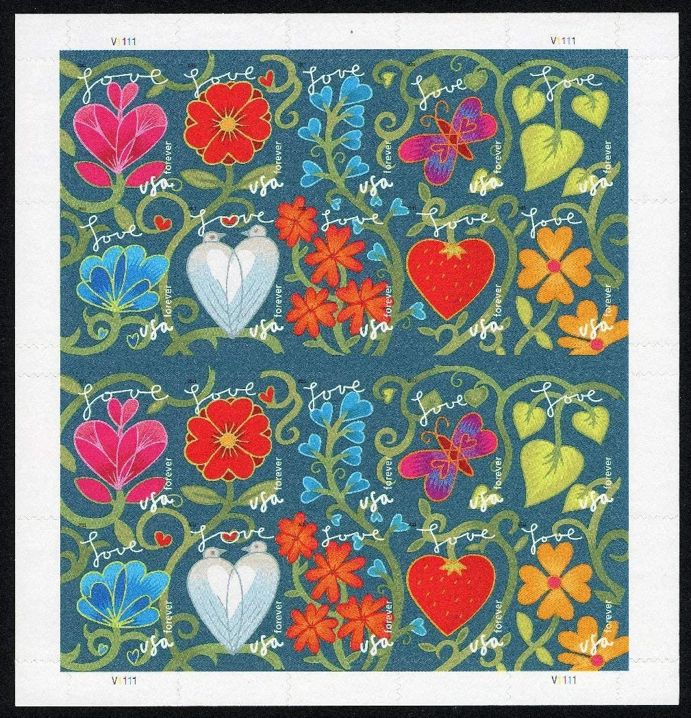 Forever Stamps Garden of Love-Love & Celebration, First-Class Postage