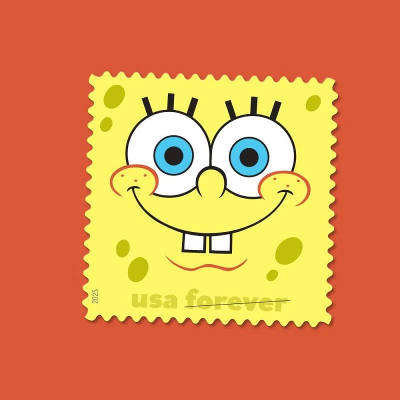 Forever Stamps 2025 SpongeBob SquarePants – Animated TV Series, First-Class Postage