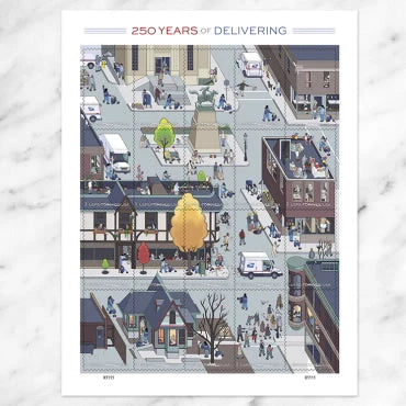 Forever Stamps 2025 250 Years of Delivering – USPS Anniversary Commemorative Issue, First-Class Postage