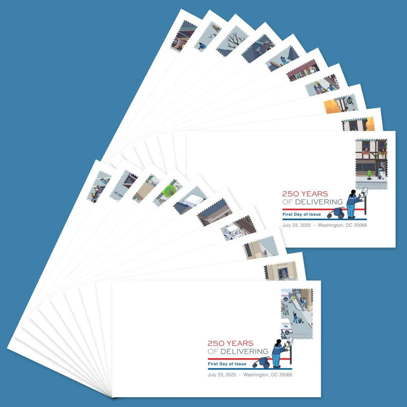 Forever Stamps 2025 250 Years of Delivering – USPS Anniversary Commemorative Issue, First-Class Postage