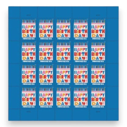 Forever Stamps 2026 Happy Birthday – Celebration Greeting, First-Class Postage