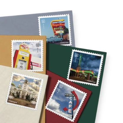 Forever Stamps 2026 Route 66 – Centennial Commemorative, First-Class Postage