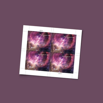 $31.40 Stamps 2025 Star Cluster IC 348-Astronomy Collection, First-Class Rate