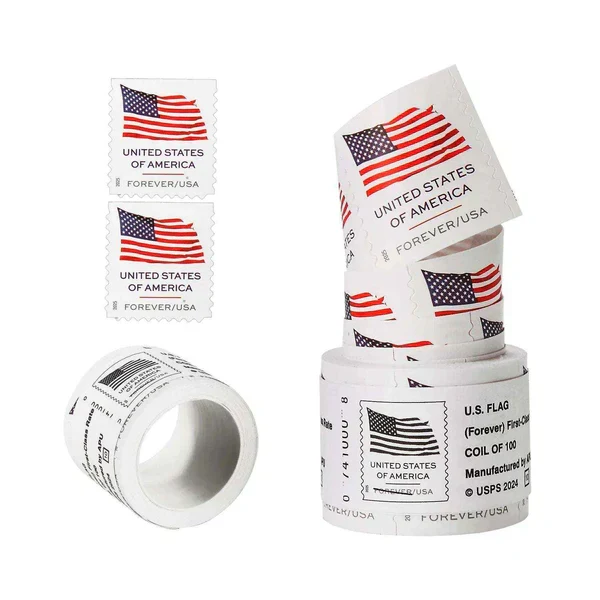 Forever Stamps 2025 U.S. Flag-Patriotic Symbol, First-Class Postage