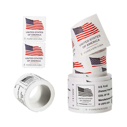 Forever Stamps 2025 U.S. Flag-Patriotic Symbol, First-Class Postage