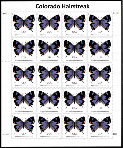 $1.12 Stamps 2021 Colorado Hairstreak Butterfly-Non-Machinable Surcharge, First-Class Rate