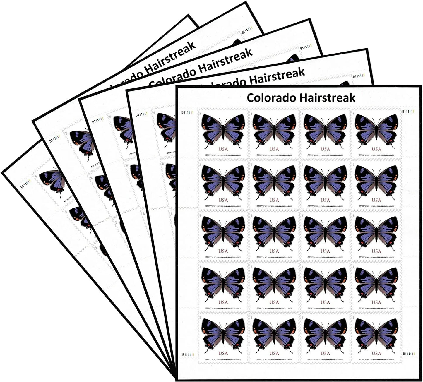$1.12 Stamps 2021 Colorado Hairstreak Butterfly-Non-Machinable Surcharge, First-Class Rate