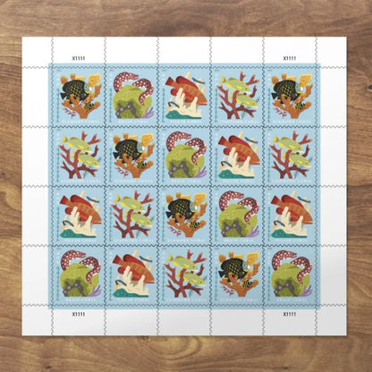 Postcard Rate Stamps 2019 Coral Reefs-Marine Life Series, Postcard Rate
