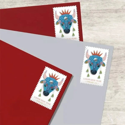 Forever Stamps 2021 Lunar New Year-Year of the Ox, Holiday Celebration, First-Class Postage