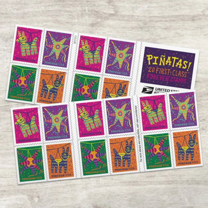 Forever Stamps 2023 Pi?atas-Festive Celebration, First-Class Postage