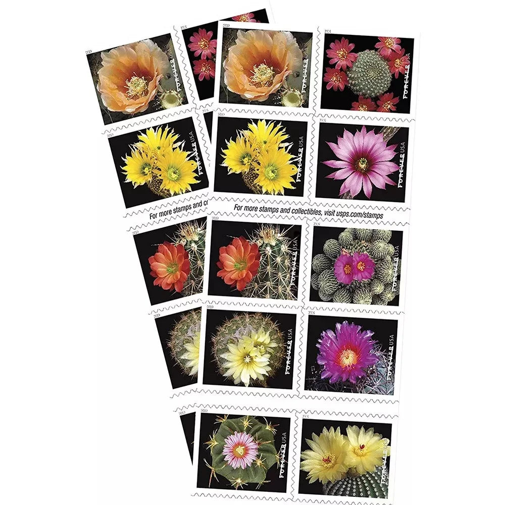 Forever Stamps 2019 Cactus Flowers-Nature Series, First-Class Postage