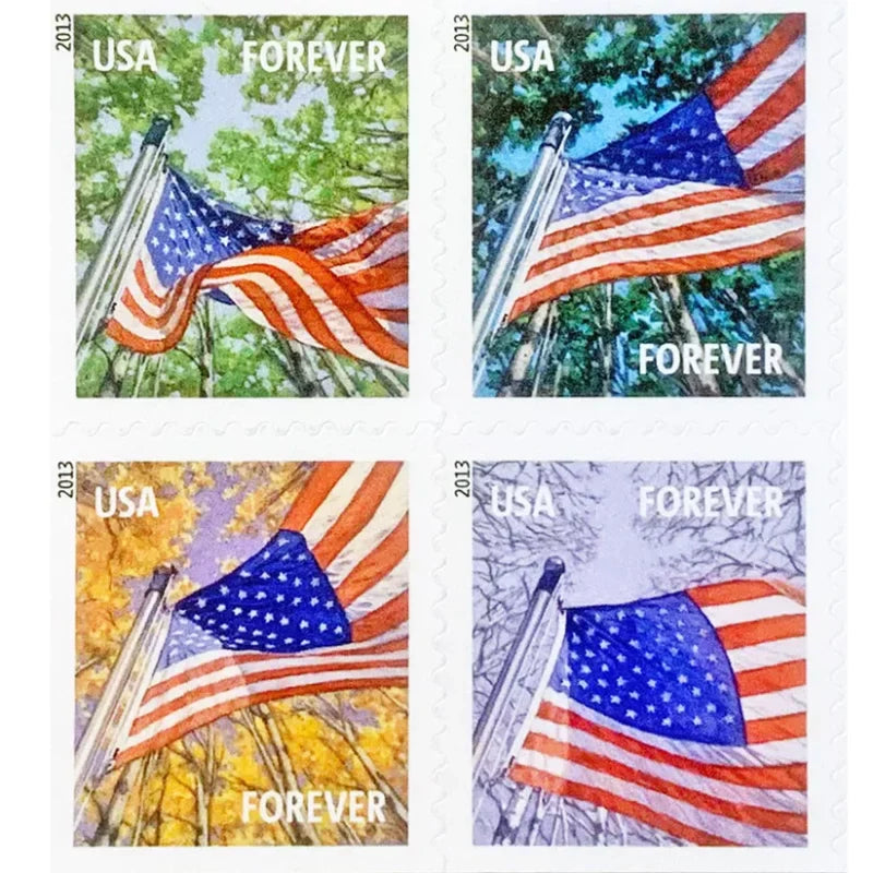 Forever Stamps 2013 A Flag for All Seasons-Patriotic Symbol & Seasonal Celebration, First-Class Postage