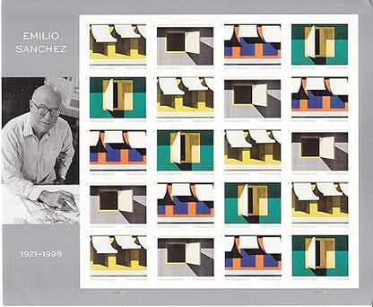 Forever Stamps 2021 Emilio Sanchez-Art Collection, Cultural Heritage, First-Class Postage