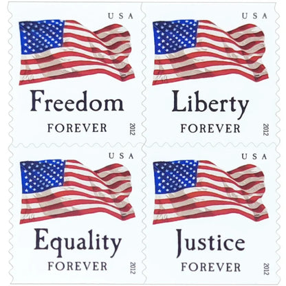 Forever Stamps 2012 Four Flags-Patriotic Symbol, First-Class Postage