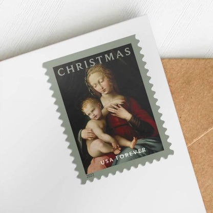 Forever Stamps 2022 Virgin and Child-Holiday Celebration, First-Class Postage