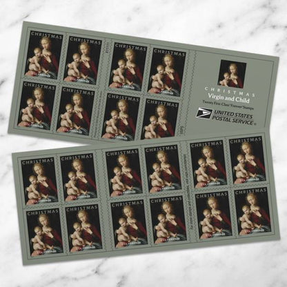 Forever Stamps 2022 Virgin and Child-Holiday Celebration, First-Class Postage