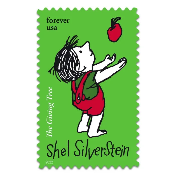 Forever Stamps 2022 Shel Silverstein-The Giving Tree Literary Tribute, First-Class Postage