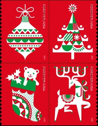 Forever Stamps 2020 Holiday Delights-Seasonal Celebration, First-Class Postage