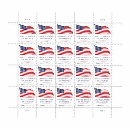 Forever Stamps 2025 U.S. Flag-Patriotic Symbol, First-Class Postage