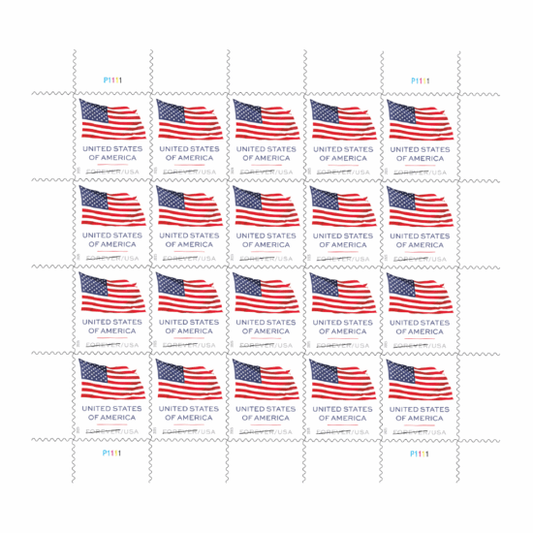 Forever Stamps 2025 U.S. Flag-Patriotic Symbol, First-Class Postage