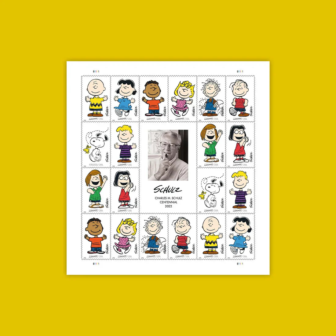 Forever Stamps 2022 Charles M. Schulz-Peanuts Cartoon Characters, First-Class Postage