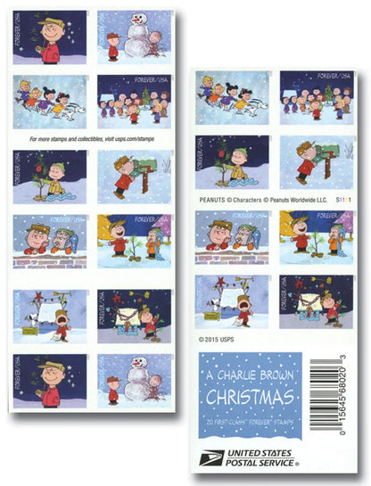 Forever Stamps 2015 A Charlie Brown Christmas-Holiday Celebration, First-Class Postage