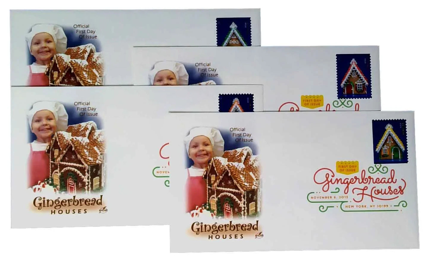 Forever Stamps 2013 Gingerbread Houses-Holiday Celebration, First-Class Postage