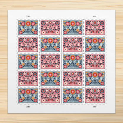 Forever Stamps 2022 Love-Love Greeting, First-Class Postage