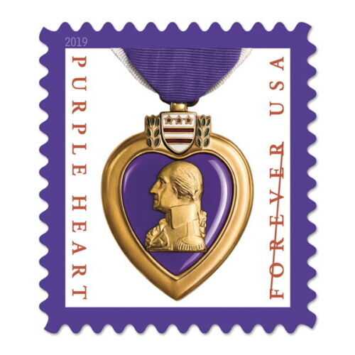 Forever Stamps 2019 Purple Heart Medal-Military Tribute, First-Class Postage