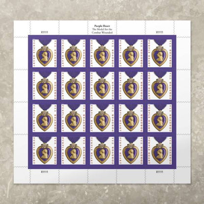 Forever Stamps 2019 Purple Heart Medal-Military Tribute, First-Class Postage
