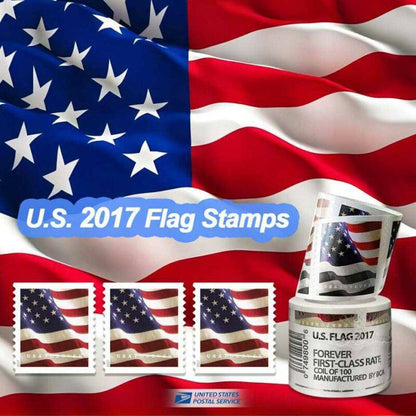 Forever Stamps 2017 U.S. Flag-Patriotic Symbol, First-Class Postage