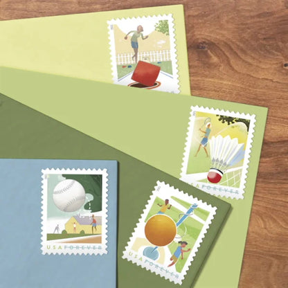 Forever Stamps 2021 Backyard Games-Recreational Activities Series, First-Class Postage